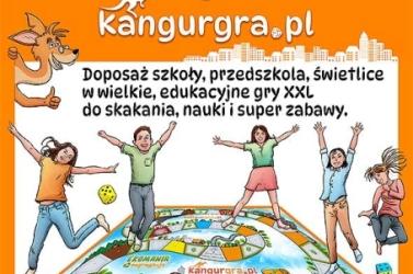 wielkoformatowe gry XXL dla DZIECI do skakania, nauki i zabawy od KangurGra.pl