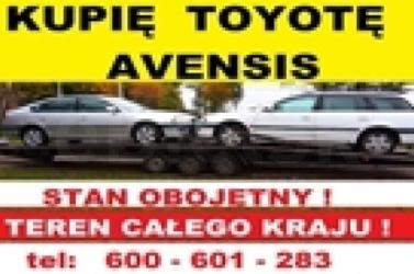 Kupię Toyotę Avensis D4D TD T22 Skup Toyot 2.0 Cały Kraj