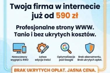 Strona internetowa już od 590 zł - BEZ PRZEPŁACANIA! + DODAWANIE OGŁOSZEŃ