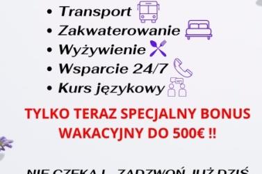 Praca w opiece w Niemczech ? wyjazdy od zaraz