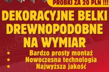 Drewnopodobne belki - Zamów PRÓBKI NASZYCH IMITACJI DREWNA