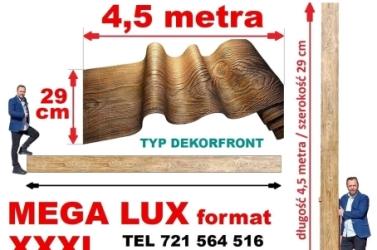 NOWOŚĆ Elastyczna deska dekoracyjna DekorFront MEGA lux FORMAT 4,5 m x 29 cm!
