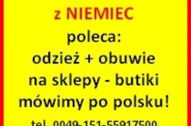 Odzież + Obuwie z Niemiec