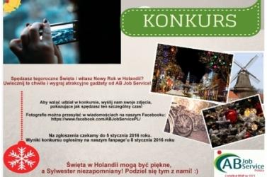 Konkurs Świąteczny AB Job Service ? Praca w Holandii