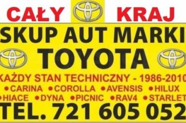 Kupię Toyotę Corolla e11 e12 Avensis Carina Hiace SKUP