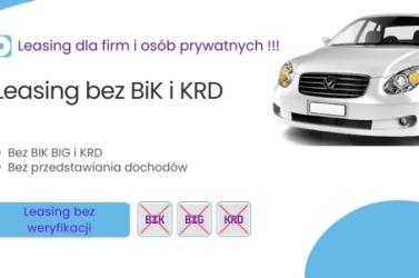 Leasing bez biku - dla każdego - bez dochodów, bez ZUS I US.