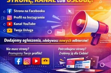 Promuj swoją stronę Facebook, Instagram, YouTube lub usługę przez ogłoszeni