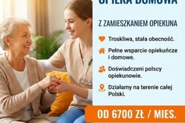 Oferujemy całodobową opiekę seniora z zamieszkaniem / Firma