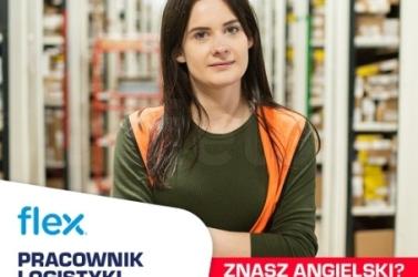 Pracownik logistyki w FLEX w Venray (Holandia)