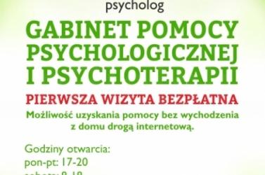 GABINET POMOCY PSYCHOLOGICZNEJ I PSYCHOTERAPII
