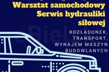 TRANSPORT NISKOPODWOZIOWY ROZŁADUNEK ZAKUWANIE WĘŻY SERWIS ELTRAS BIAŁYSTOK