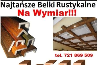 tanie belki rustykalne Na Wymiar maskownice styropianowe imitacja drewna