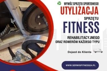 Utylizacja, wywóz sprzętu sportowego fitness, rehabilitacyjnego, rowerów