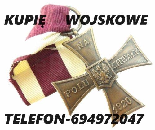 Kupię wojskowe medale,odznaki,odznaczenia