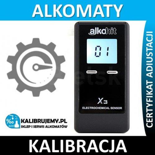ALKOHIT X3, X5, X10, X30, X35 kalibracja alkomatów w 24H