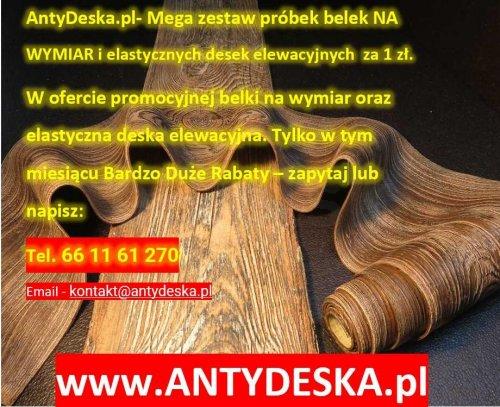 DARMOWE PRÓBKI, PROMOCJA NA ELASTYCZNE DESKI ELEWACYJNE I BELKI RUSTYKALNE AntyDeska.pl