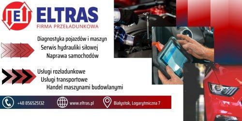 PRZEGLĄDY DIAGNOSTYCZNE NAPRAWA SERWIS HYDRAULIKI SIŁOWEJ ELTRAS BIAŁYSTOK