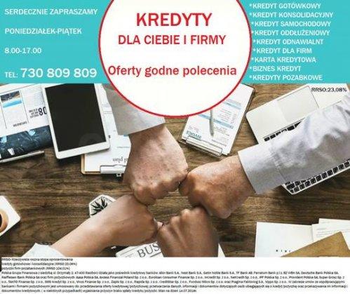Kredyt dla Ciebie i firmy, cała Polska złóż wniosek przez TELEFON 