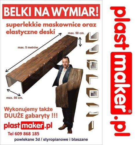 Maskownica drewnopodobna Na Wymiar, wierna imitacja drewna, elastyczne panele elewacyjne, lamele
