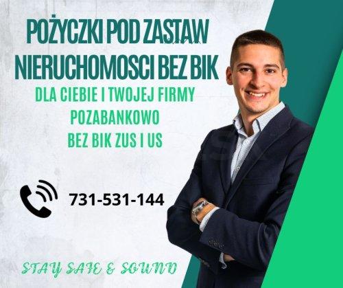 POZYCZKI POD ZABEZPIECZENIE NIERUCHOMOSCIA BEZ BIK NAWET NA 5 LAT