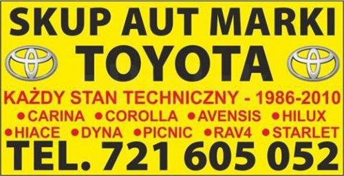 Skup Aut Toyota Carina Corolla Hiace Picnic KUPIĘ TOYOTĘ