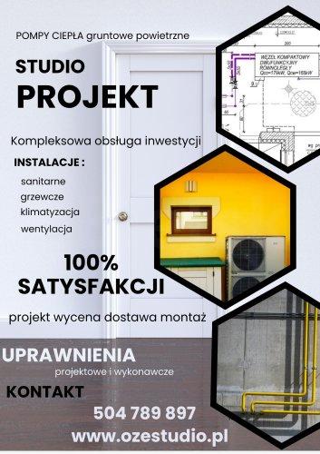 POMPY CIEPŁA BIAŁYSTOK PROJEKT MONTAŻ KOMPLEKSOWE REALIZACJE STUDIO PROJEKT