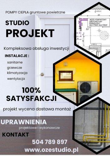 INSTALACJE SANITARNE GRZEWCZE KLIMATYZACJA PROJEKT WYKONANIE STUDIO PROJEKT BIAŁYSTOK