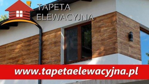 Tapeta elewacyjna - imitacja drewnianych desek na elewacji Twojego domu
