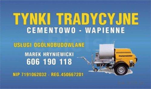 Tynki Cementowo-Wapienne Bielsk Podlaski-Białystok-Hajnówka(tel.606190118)