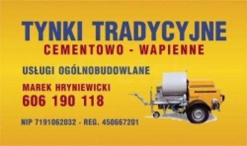 TYNKI TRADYCYJNE ?Tanio i Solidnie!?Tel.606190118